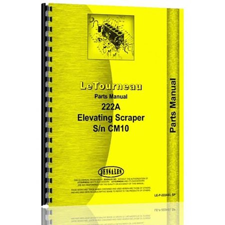 Industrial and Construction Parts Manual for Le Tourneau 222A -  AFTERMARKET, RAP78420